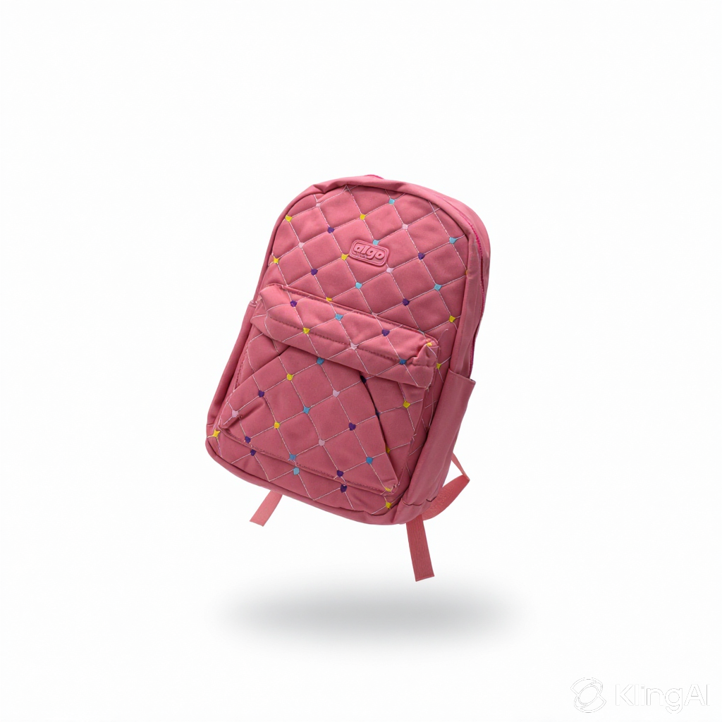 Sac à Dos Scolaire Matelassé Cœurs Algo