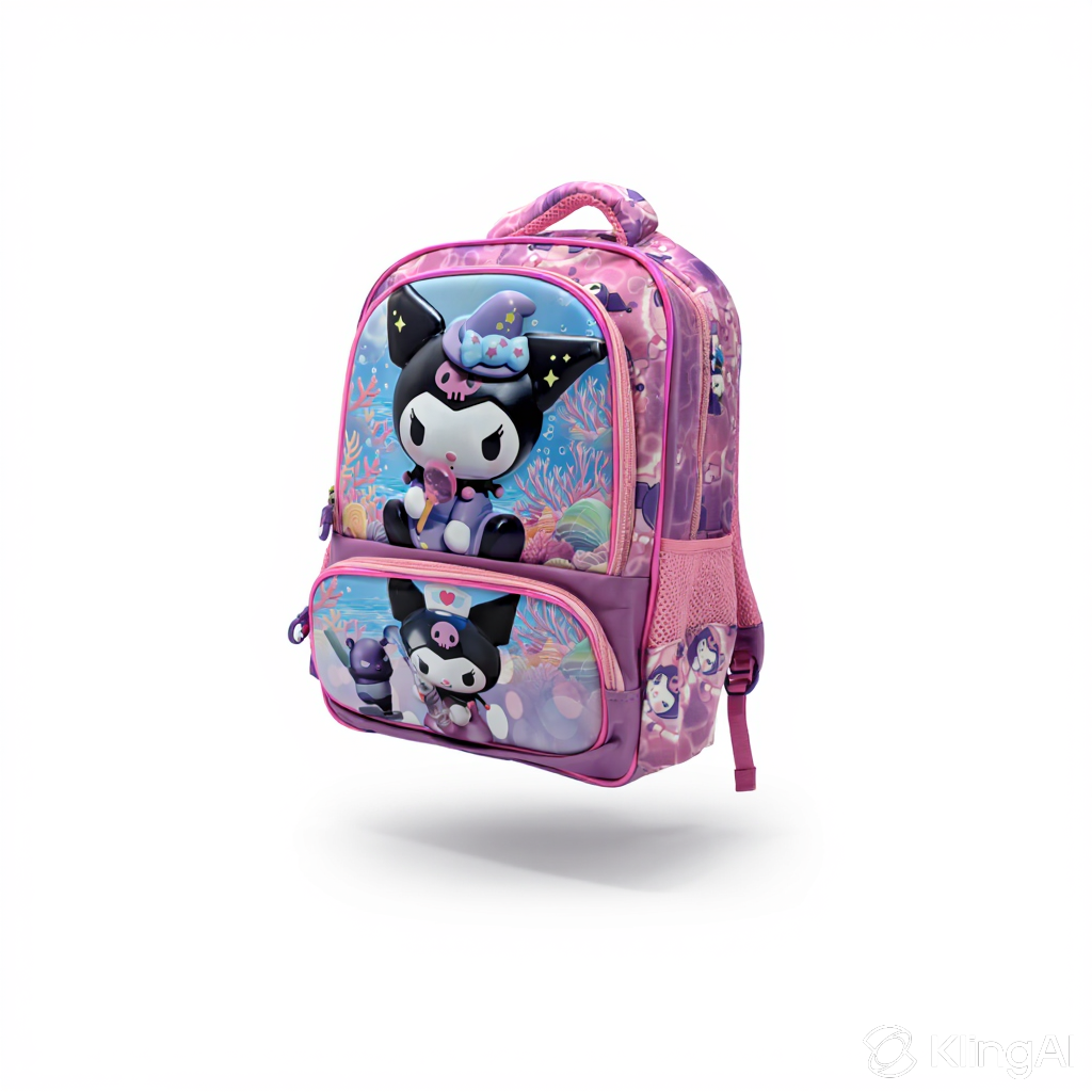 Sac à Dos Scolaire Double Compartiment 3D | Motifs Héros Enfants