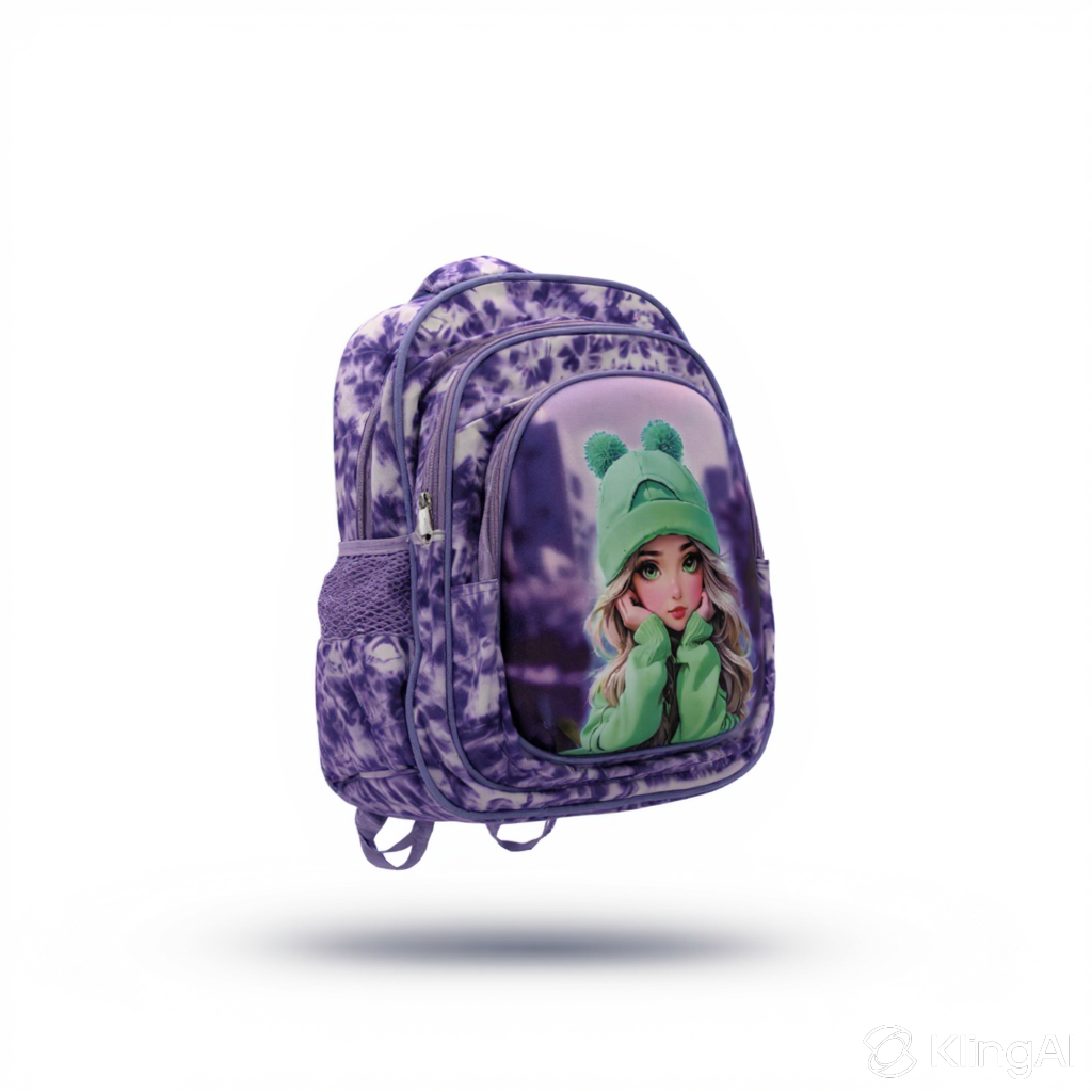 Sac à Dos Scolaire Multi-Compartiments 3D Enfant