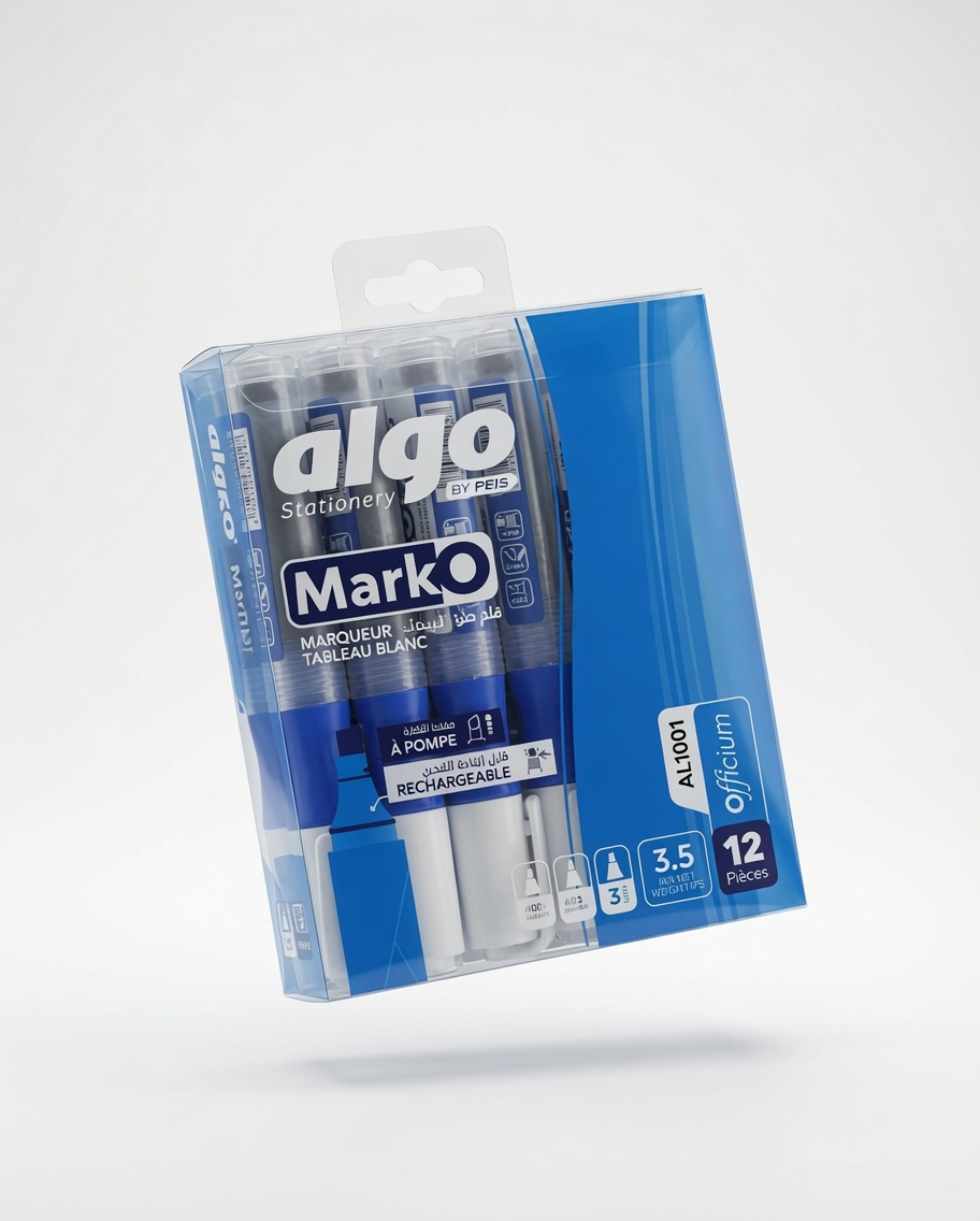 Marqueur Tableau Blanc Rechargeable à Pompe MarkO