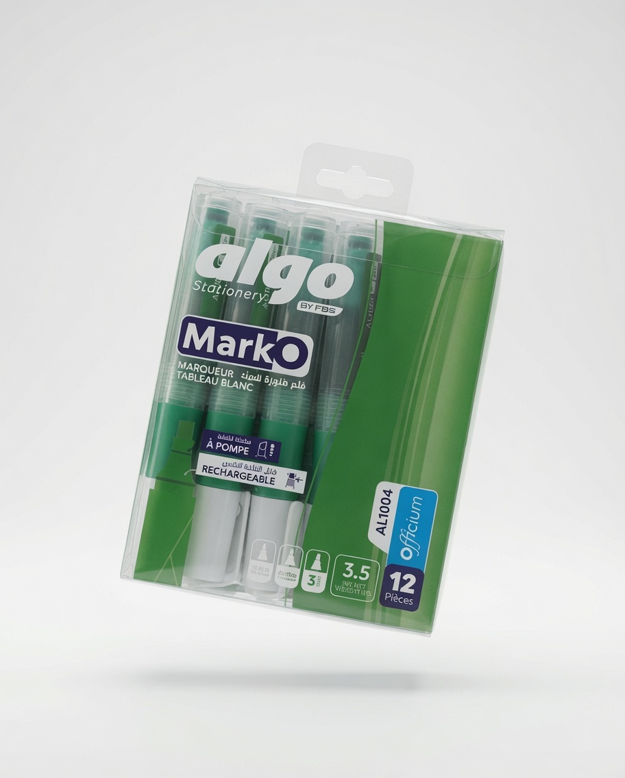 Marqueur Tableau Blanc Rechargeable à Pompe MarkO