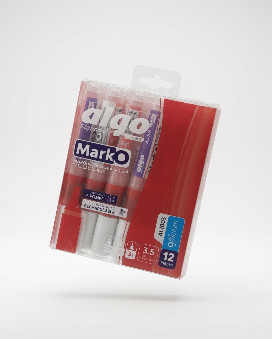 Marqueur Tableau Blanc Rechargeable à Pompe MarkO