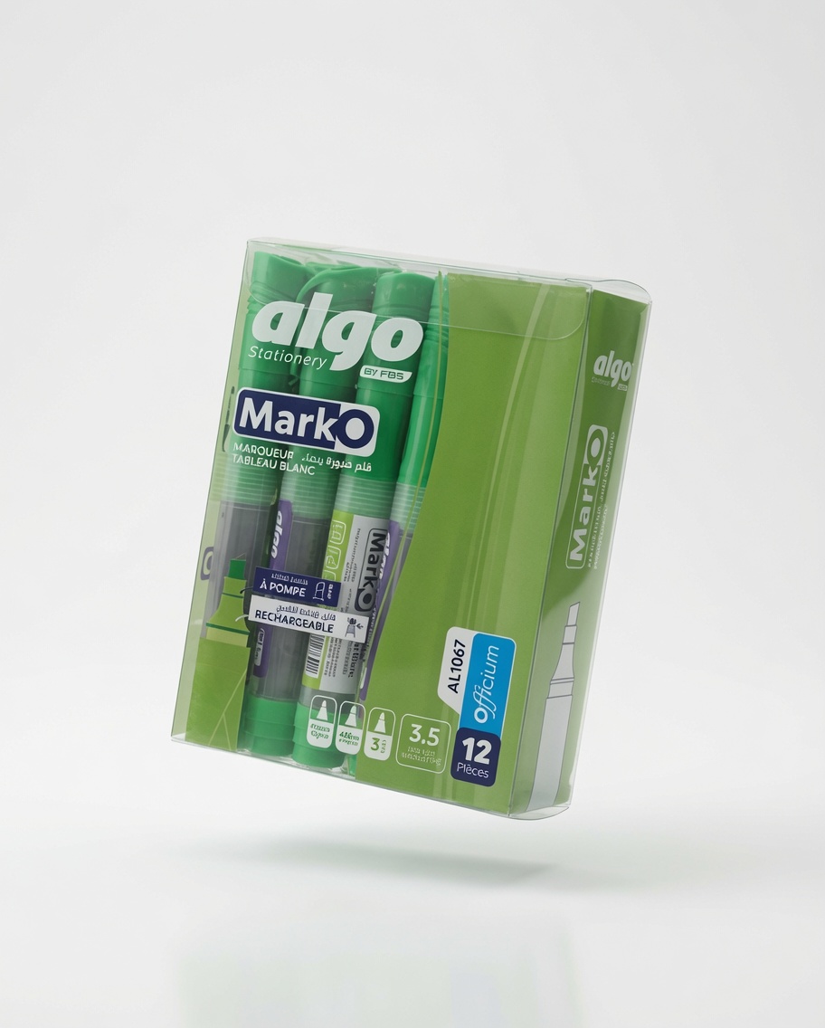 Marqueur Tableau Blanc à Pompe et Rechargeable