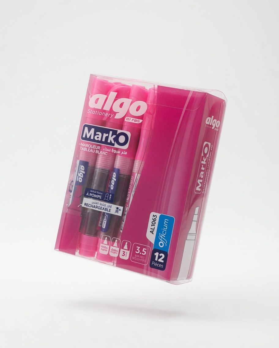 Marqueur Tableau Blanc à Pompe et Rechargeable