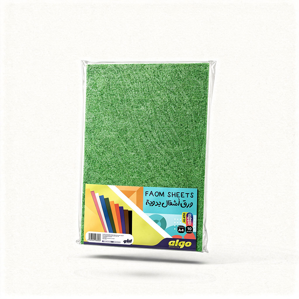 Papier mousse pailleté doré Algo – lot de 10