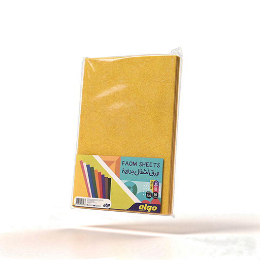 Papier mousse pailleté doré Algo – lot de 10