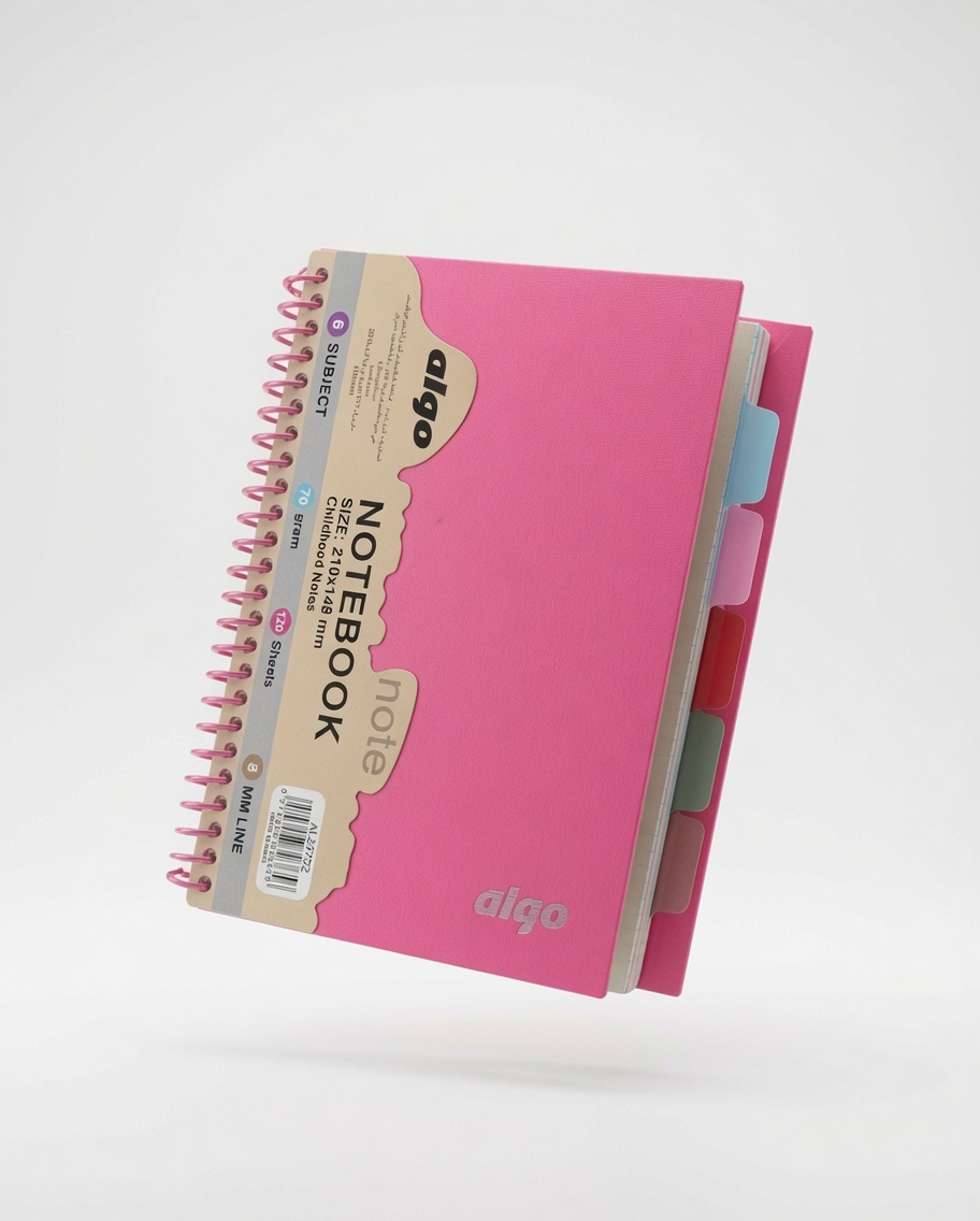 Cahier à Spirales 6 Sujets 120 Feuilles