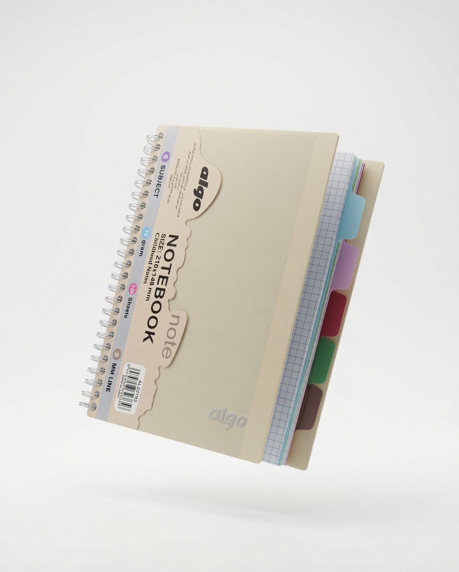Cahier à Spirales 6 Sujets 120 Feuilles
