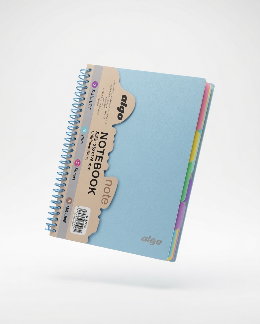 Cahier de Notes Grand Format 6 Sujets 120 Feuilles
