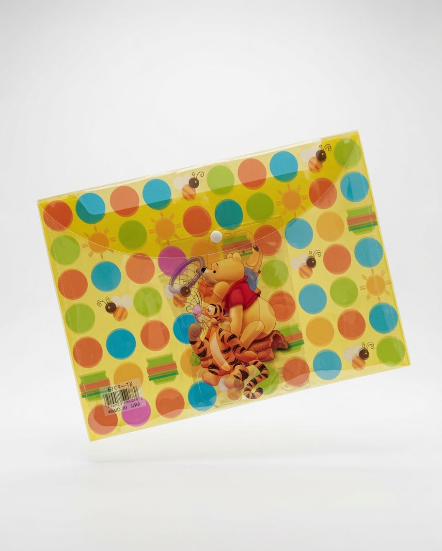 Pochette Porte-Documents Enfant à Bouton Pression