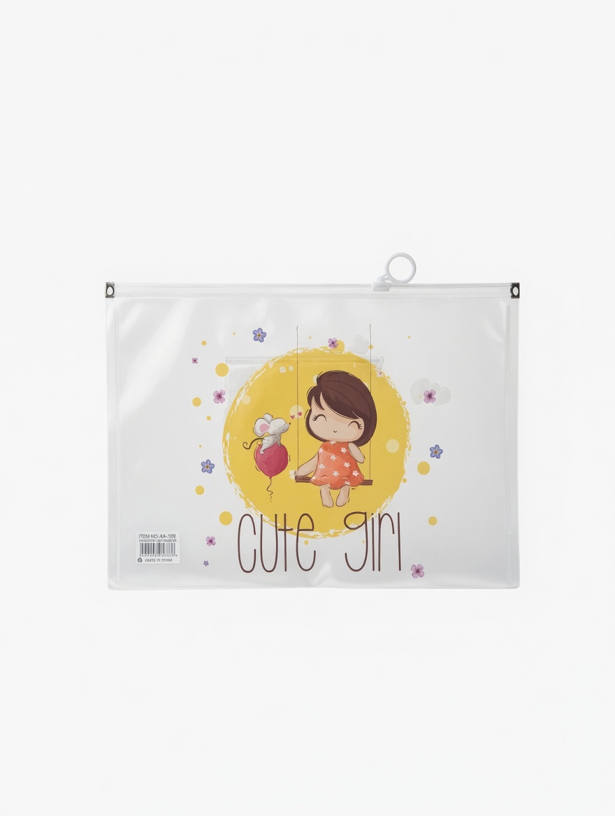 Pochette Porte-Documents Imperméable à Zip Coulissant