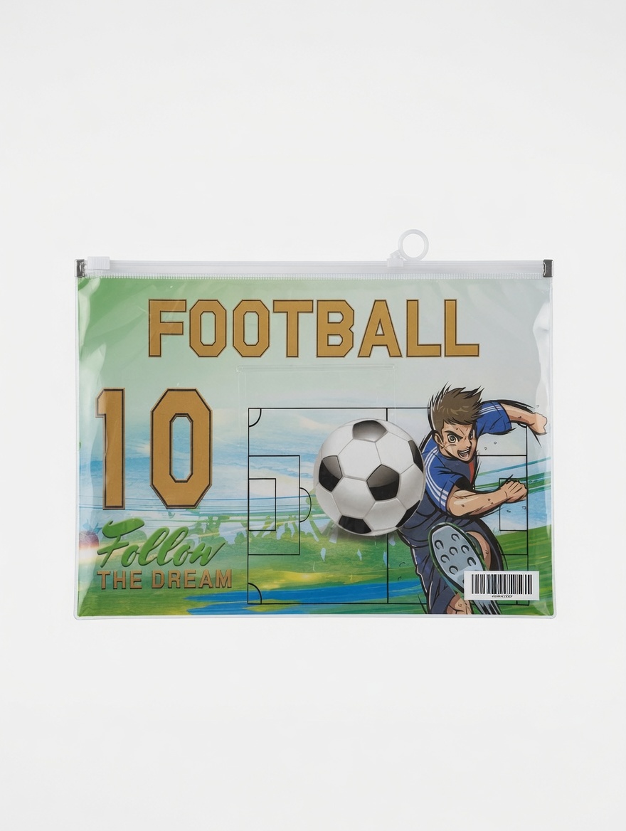 Pochette Porte-Documents à Zip Coulissant Thème Sport