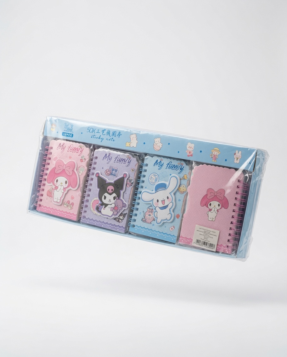 Mini Carnets à Spirales et Notes Autocollantes