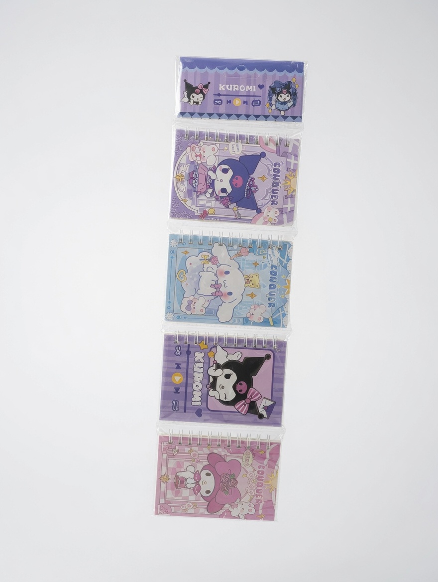 Mini Carnet à Spirales Enfants Pack de 4 Pièces