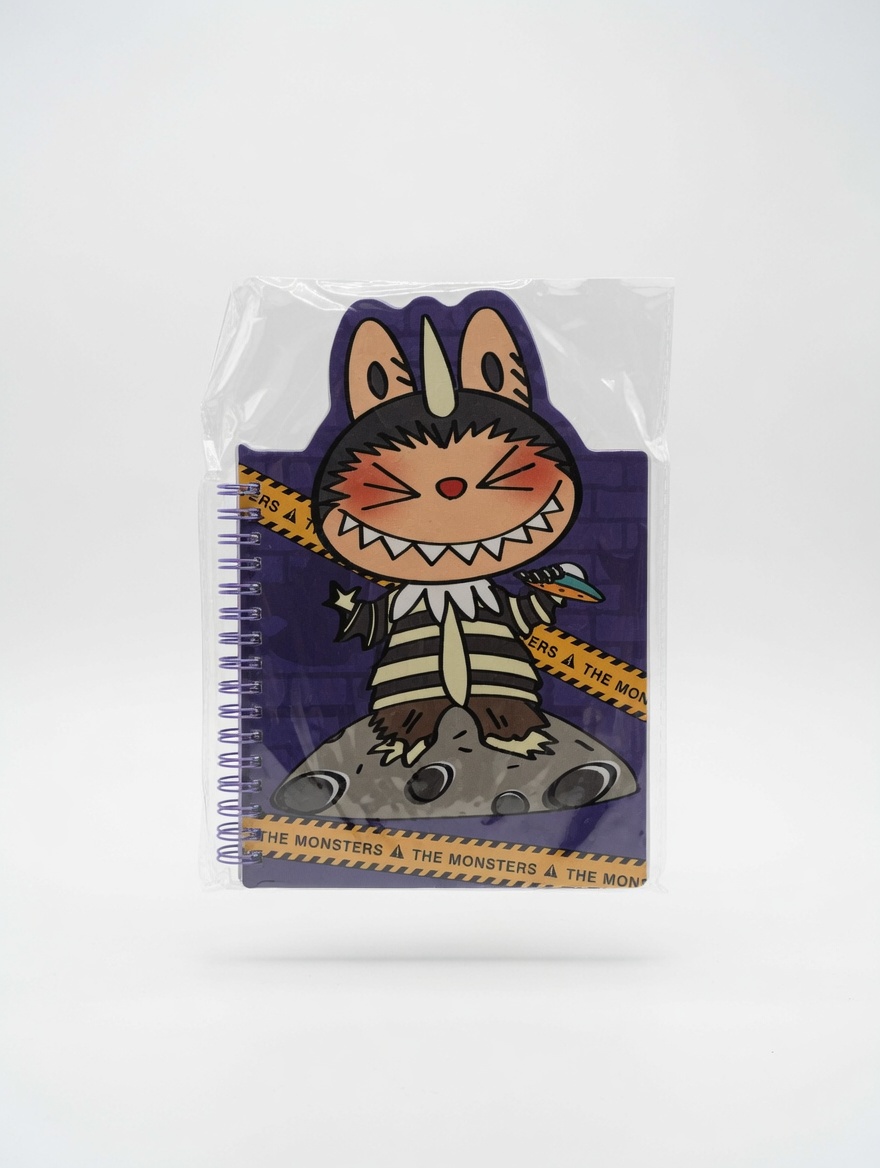 Carnet à Spirales Découpé Stitch et Labubu Kawaii
