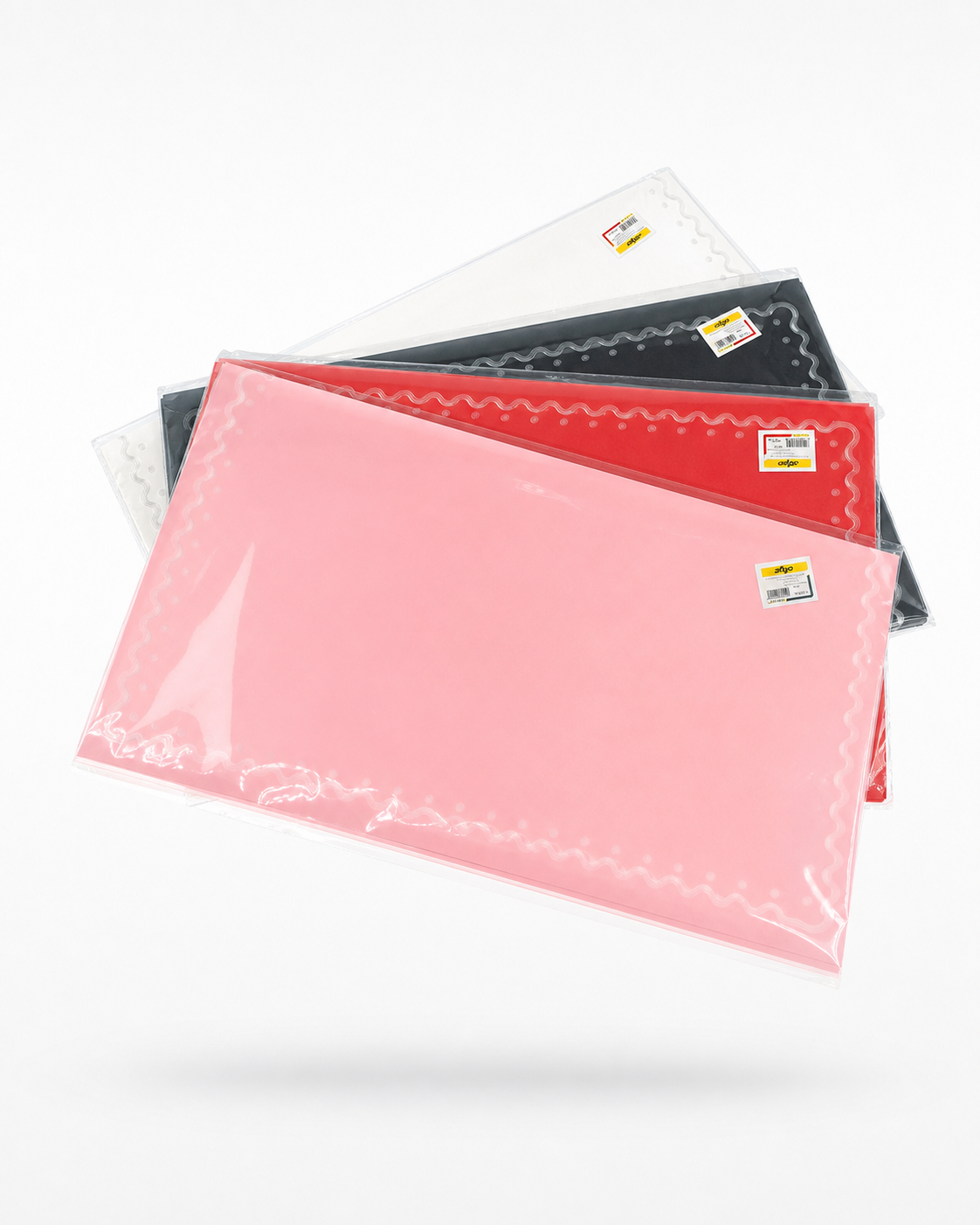 Papier Cadeau Bordure Vague Dentelée Chic