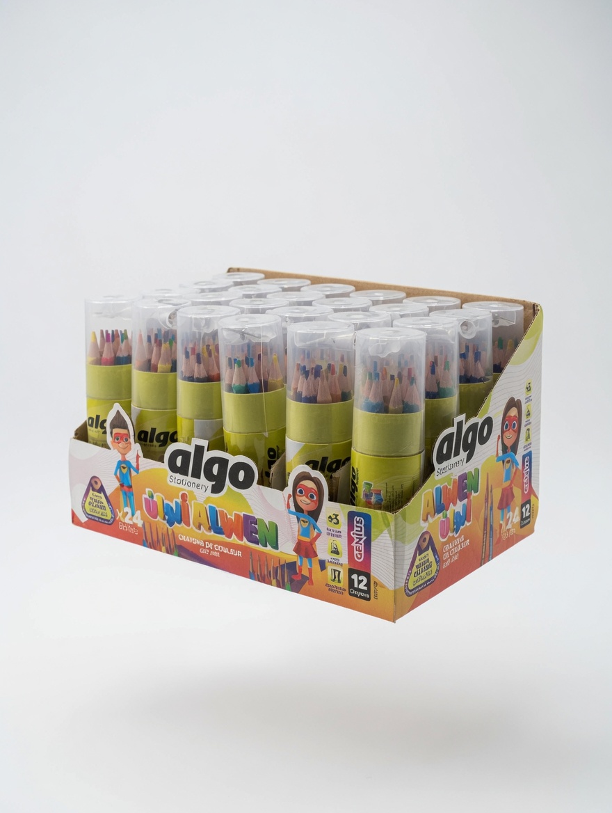 Crayons de Couleur Triangulaires Alwen Tube - AL2607 | Algo