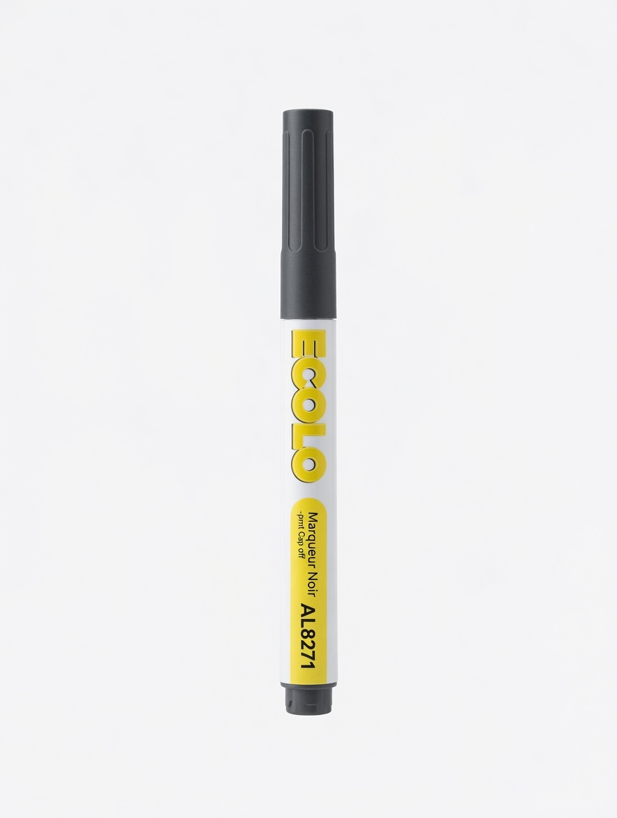 Marqueur Noir Ecolo pour Tableau Blanc et Ardoise 