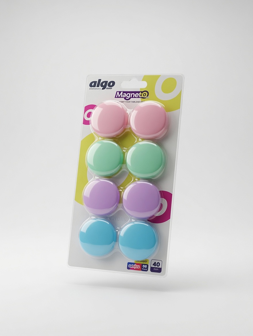 Grands Pions Aimantés Colorés pour Tableau 40mm