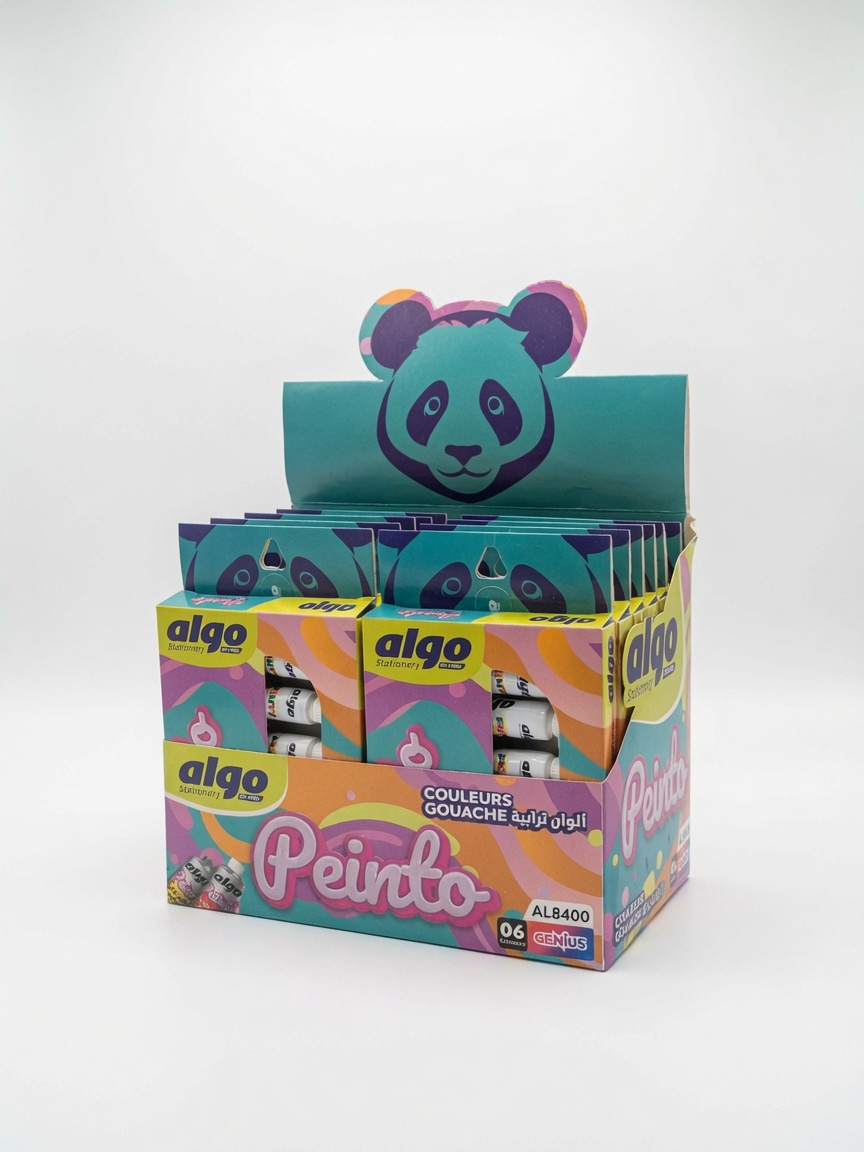 Gouache Peinto Algo AL8400 | Peinture Enfant 6 Couleurs