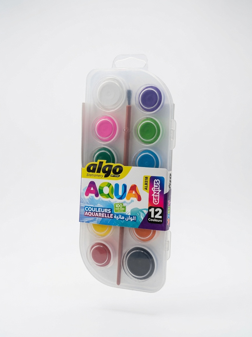 Palette aquarelle Algo Aqua 12 couleurs