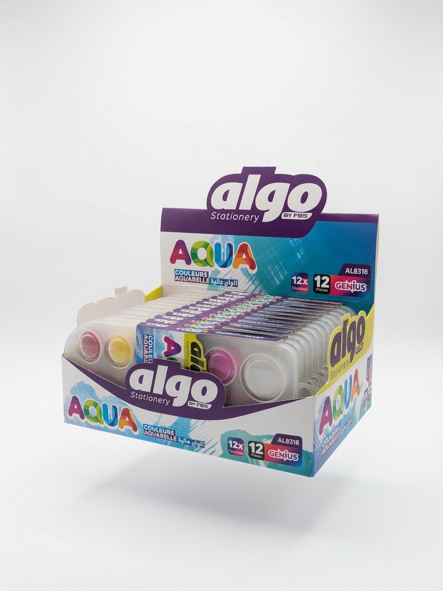Palette aquarelle Algo Aqua 12 couleurs