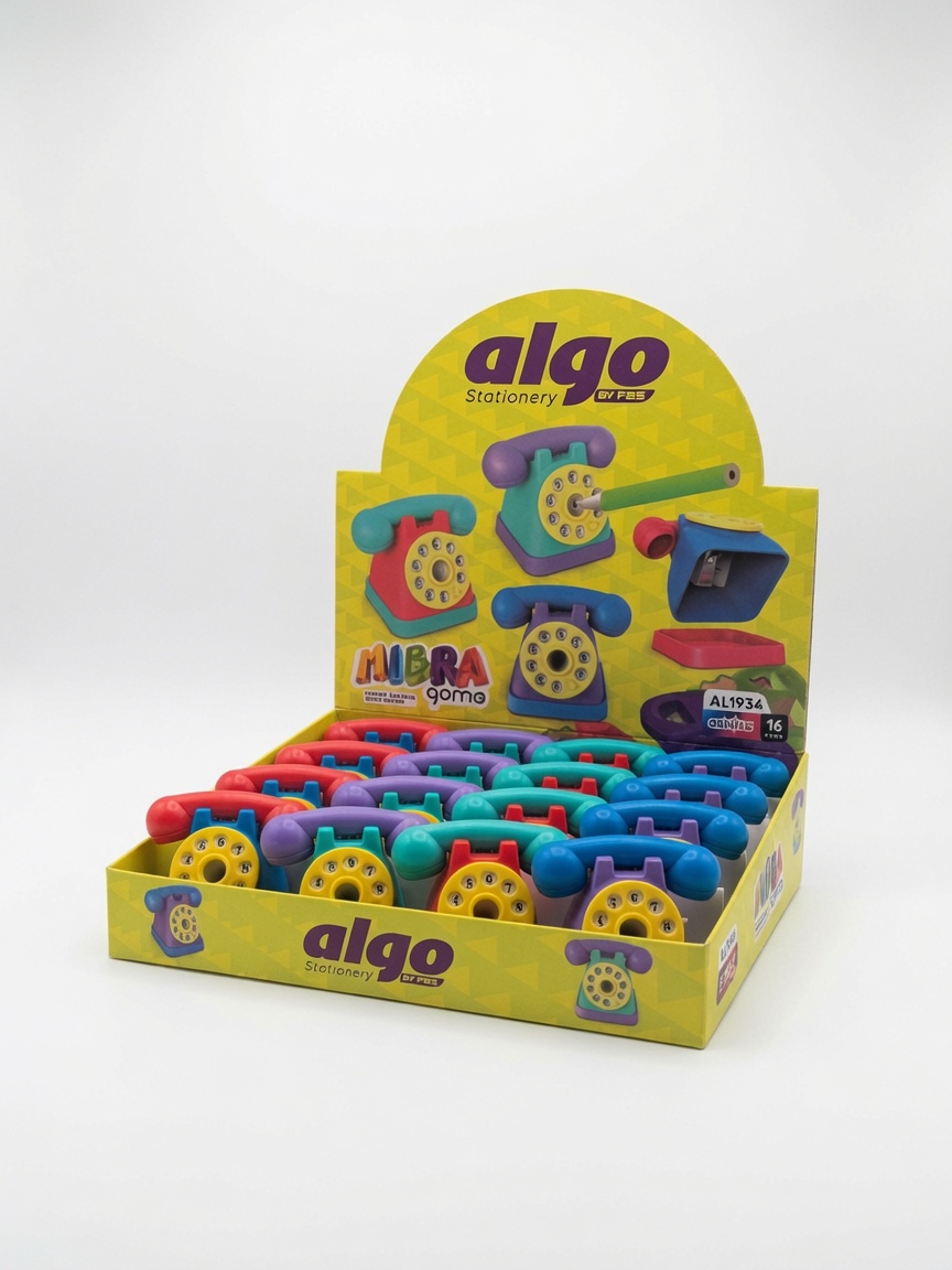 Taille-Crayon Téléphone Rétro Algo | Fournitures Scolaires Fantaisie