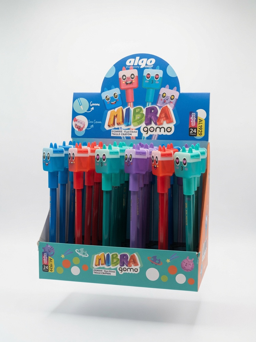Crayon Mibra Goma Algo | Gomme et Taille-Crayon Fantaisie