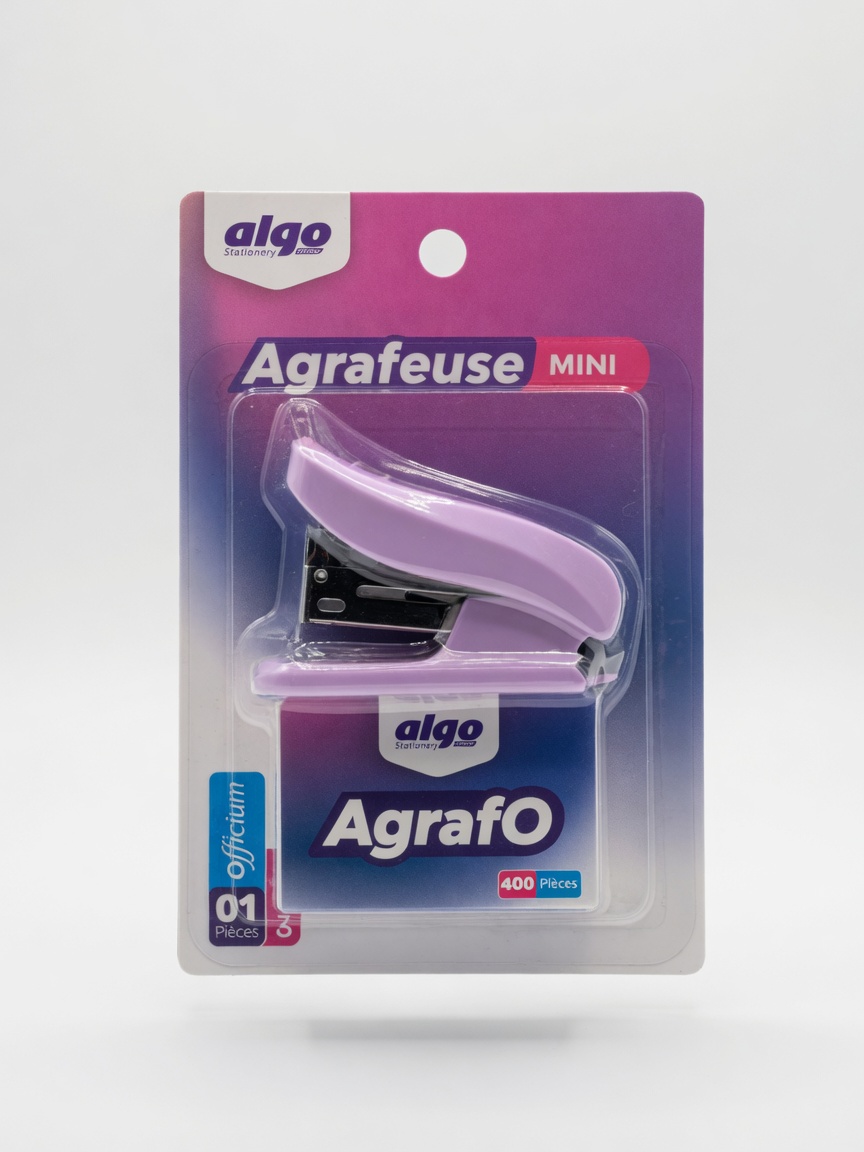 Mini Agrafeuse avec 400 Agrafes | Fournitures de Bureau
