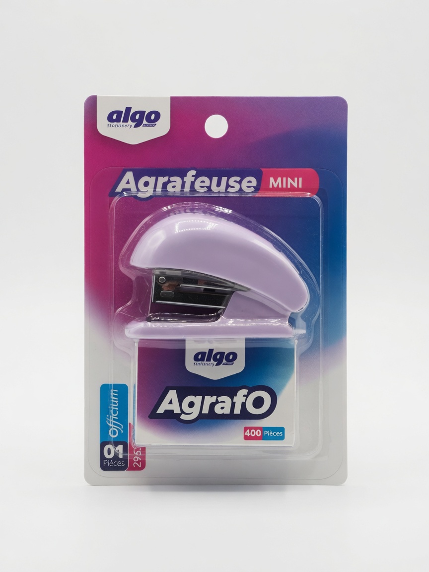 Mini Agrafeuse avec 400 Agrafes | Fournitures de Bureau