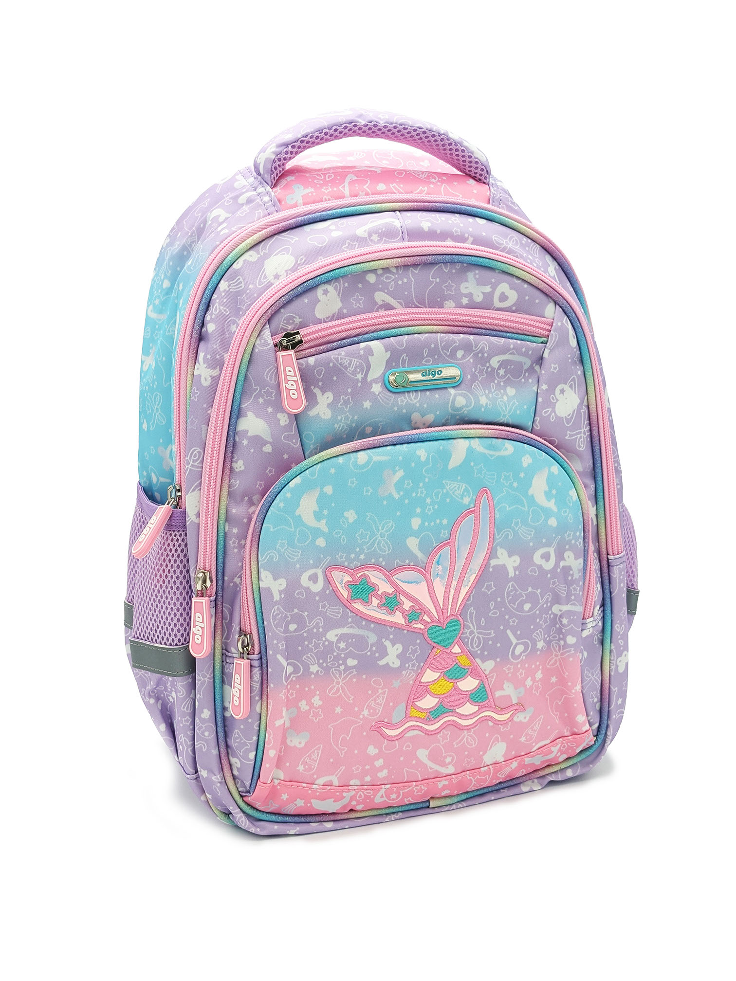 Sac à dos scolaire Algo pastel