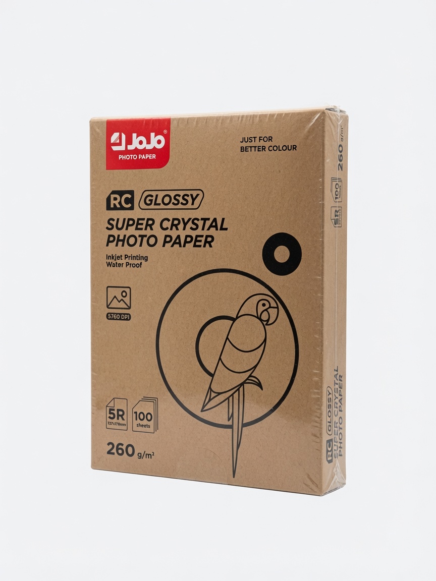 Papier Photo RC Glossy JoJo 5R 260g | Paquet de 100 Feuilles