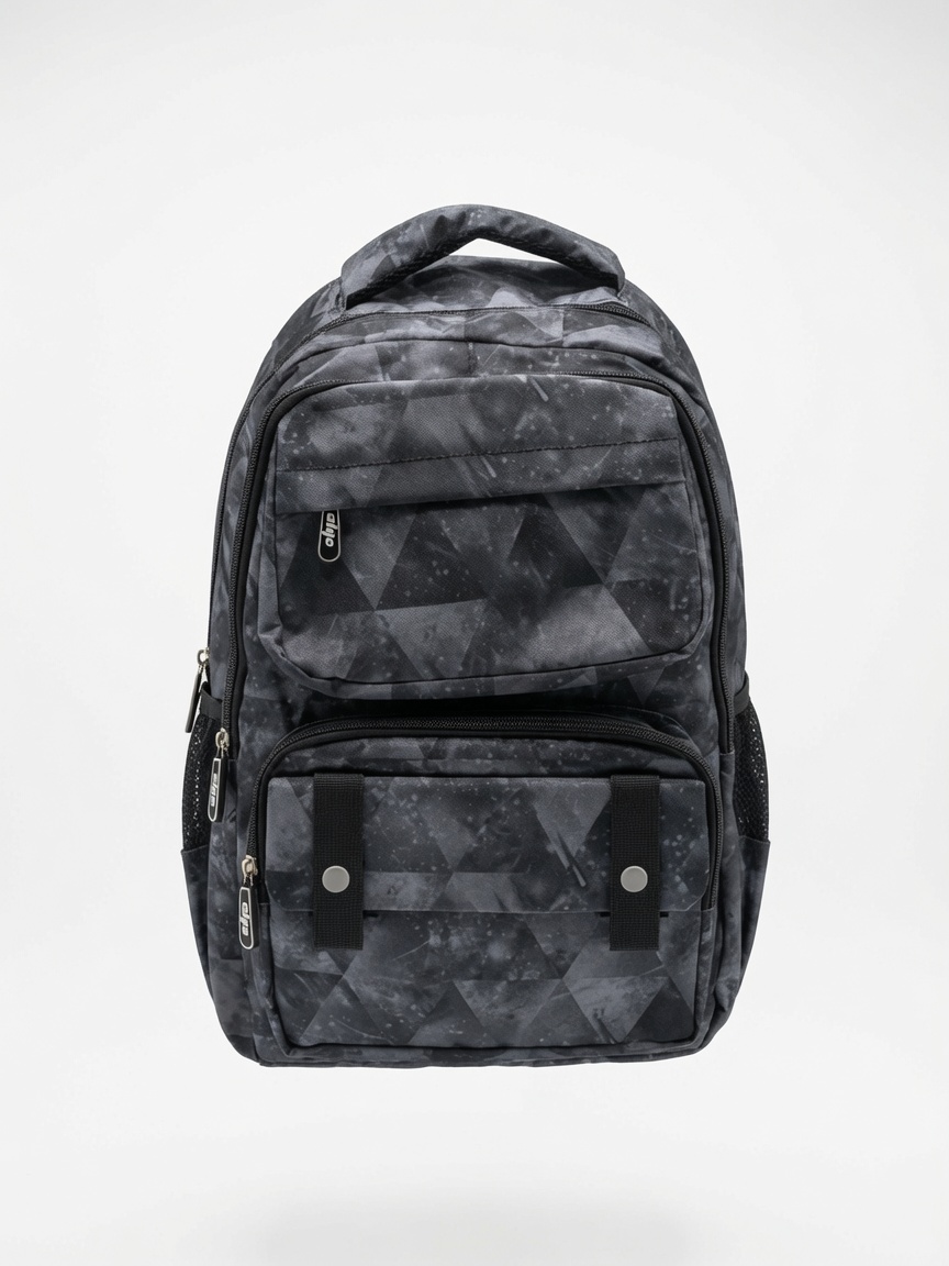 Sac à Dos Scolaire Géométrique Algo | Cartable Imprimé Galaxie et Triangles