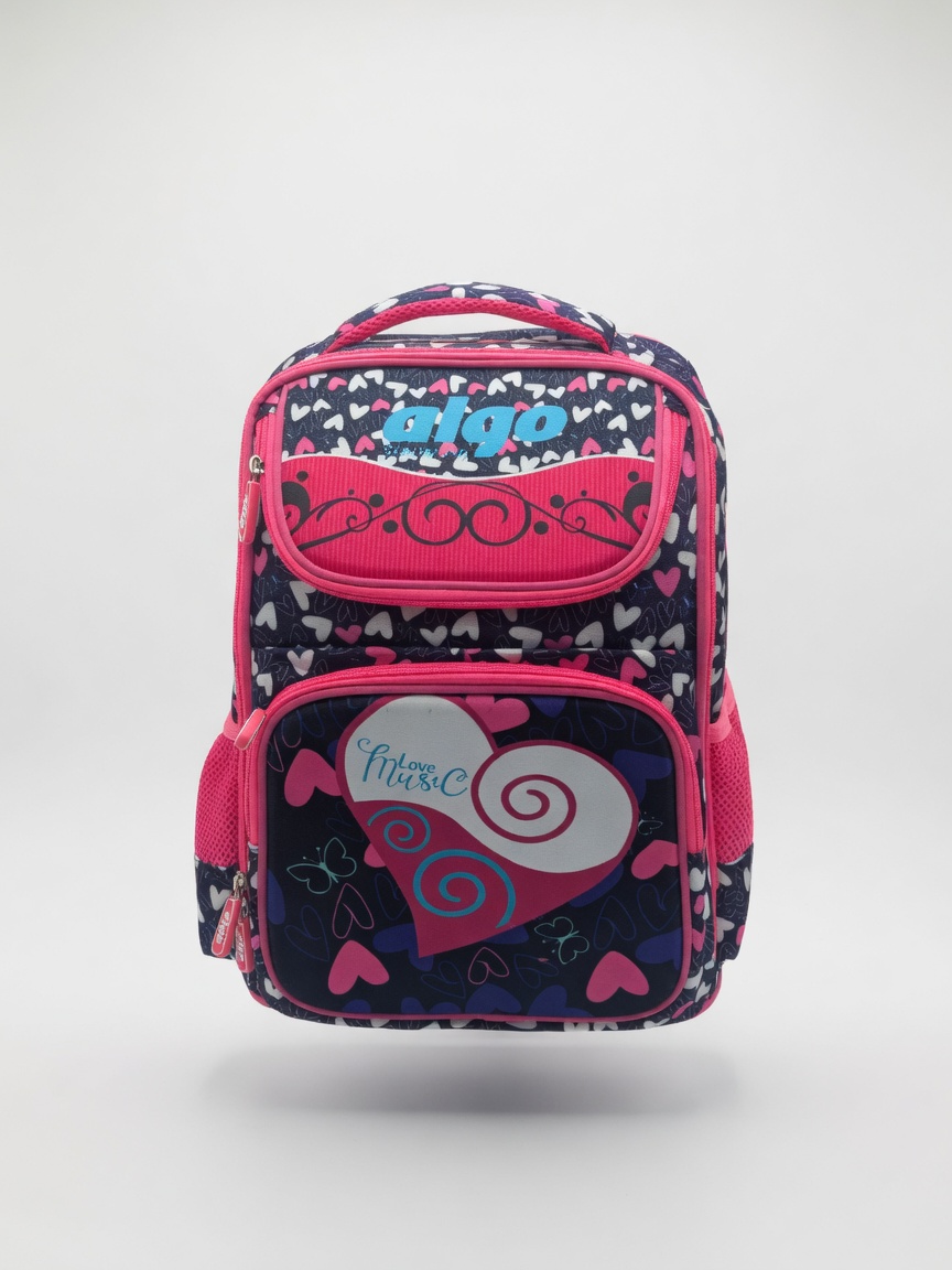 Sac à Dos Scolaire Imprimé Algo Stationery | Cartable Ergonomique à Thèmes Tendances
