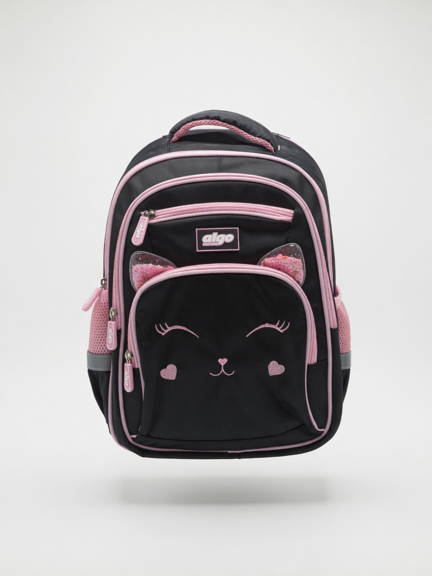 Sac à Dos Scolaire Chat Algo | Cartable Ergonomique Mignon pour Fille