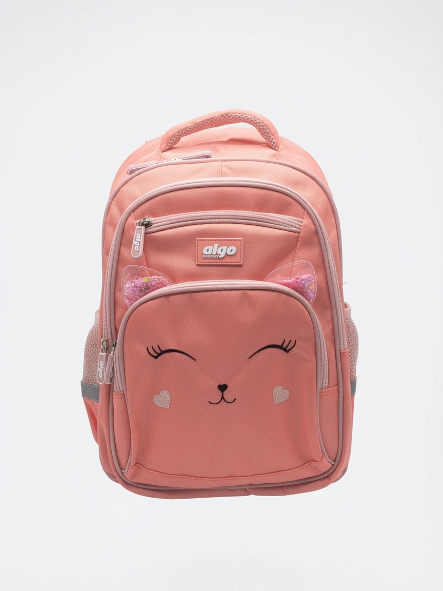Sac à Dos Scolaire Chat Algo | Cartable Ergonomique Mignon pour Fille