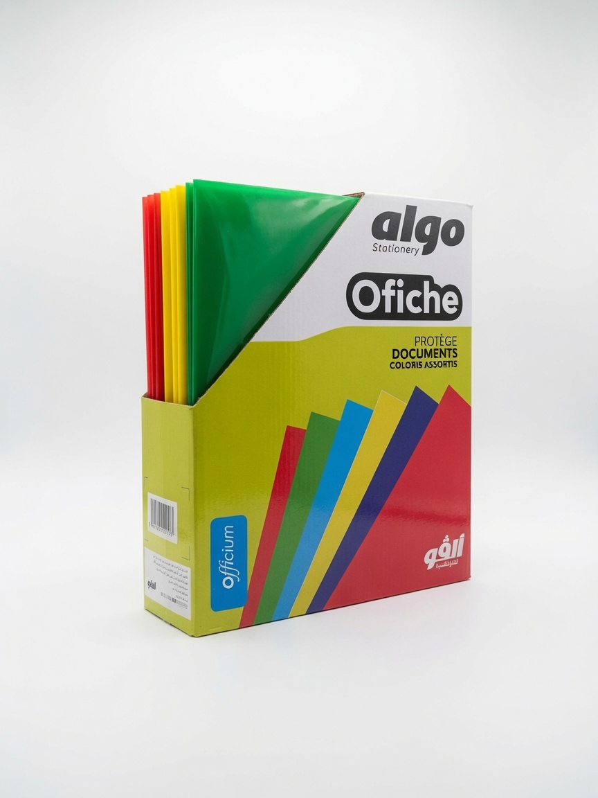 Présentoire Protège-documents Ofiche Algo – 50 Pochettes
