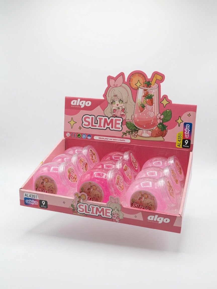 Pâte Slime Rose Parfum Fraise AL4351 Algo Genius 
