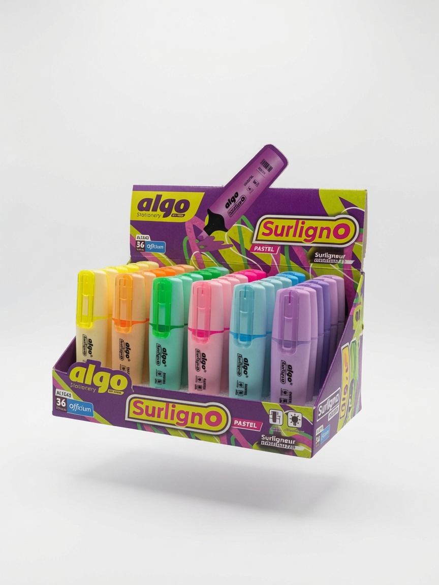 Surligneurs Pastel SurlignO Algo Officium | Feutres Surligneurs Doux