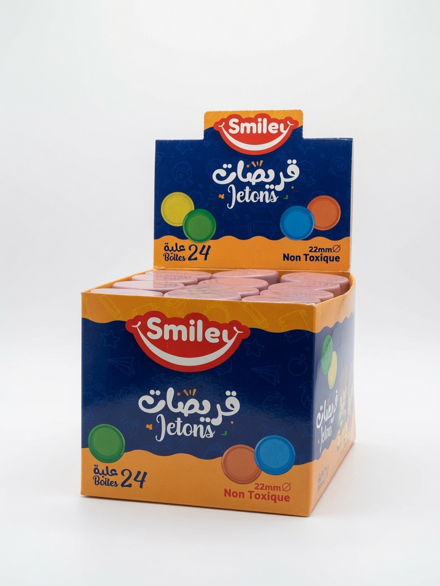 Jetons Scolaires de Calcul Éducatifs 22mm Izmir IZ-007 | Boîte de 50 Jetons pour Apprentissage
