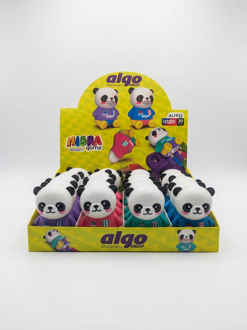 Taille-Crayon 2-en-1 avec Gomme Panda Mibra Goma