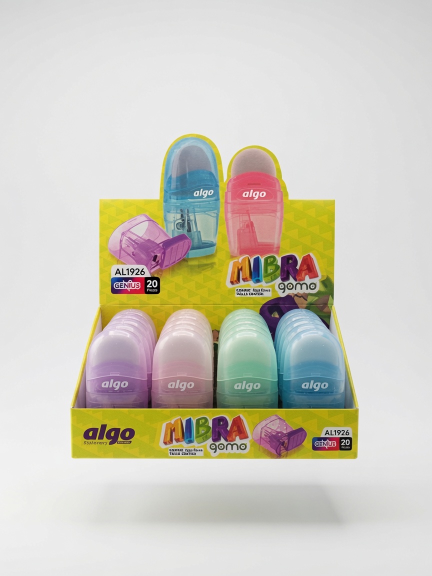 Taille-Crayon 2-en-1 avec Gomme Mibra Goma