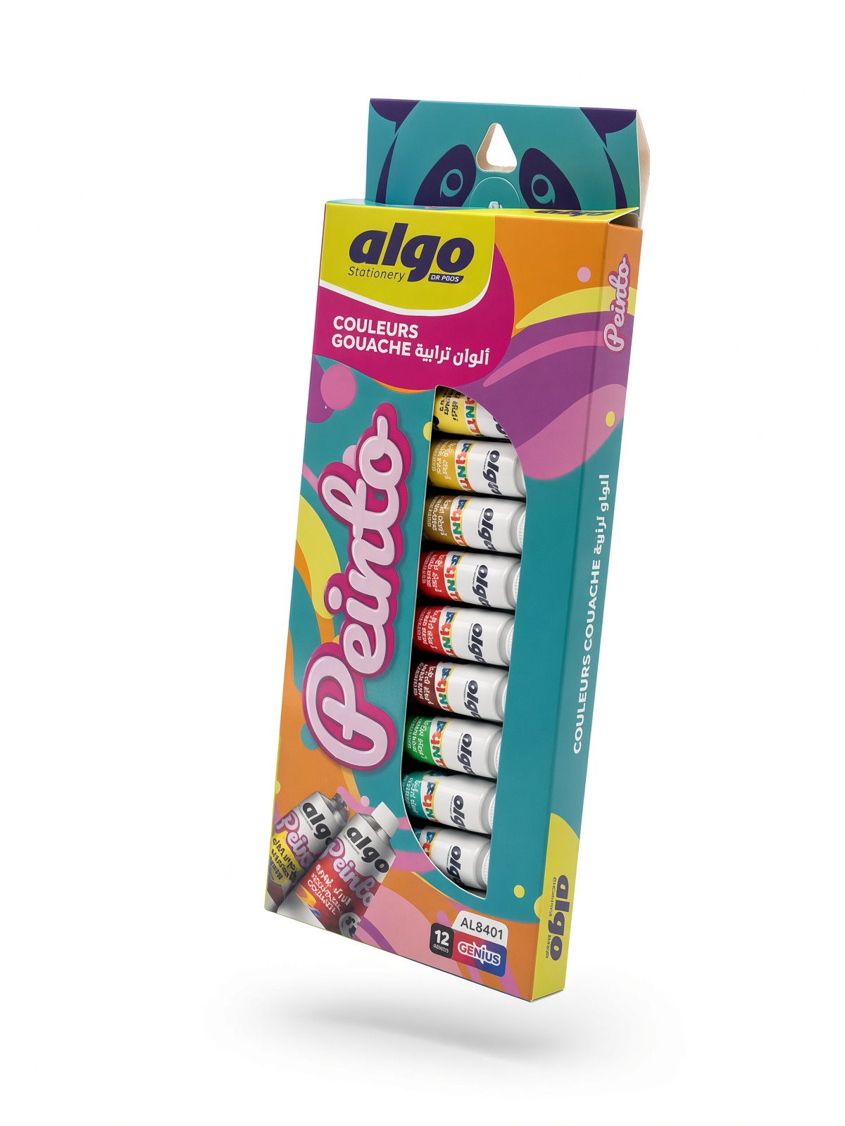 Gouache en Tubes 12 Couleurs Algo Peinto Genius