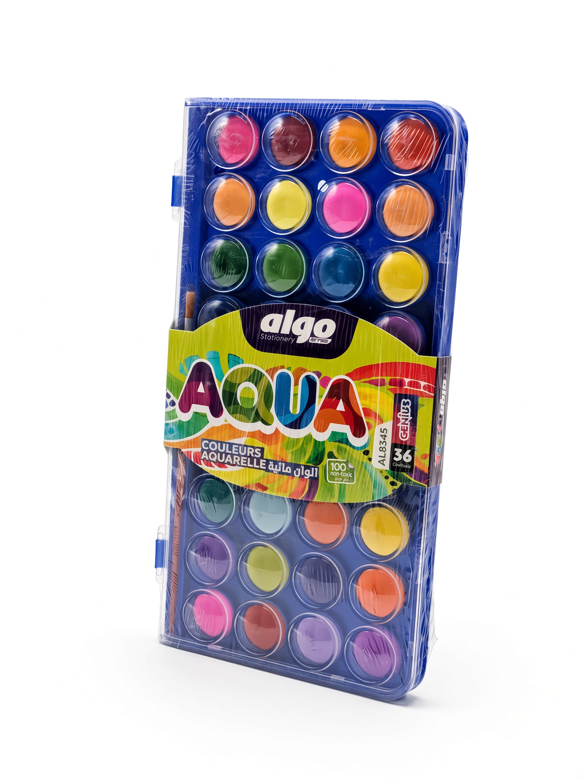 Palette aquarelle Algo Aqua 36 couleurs – boîte de 12