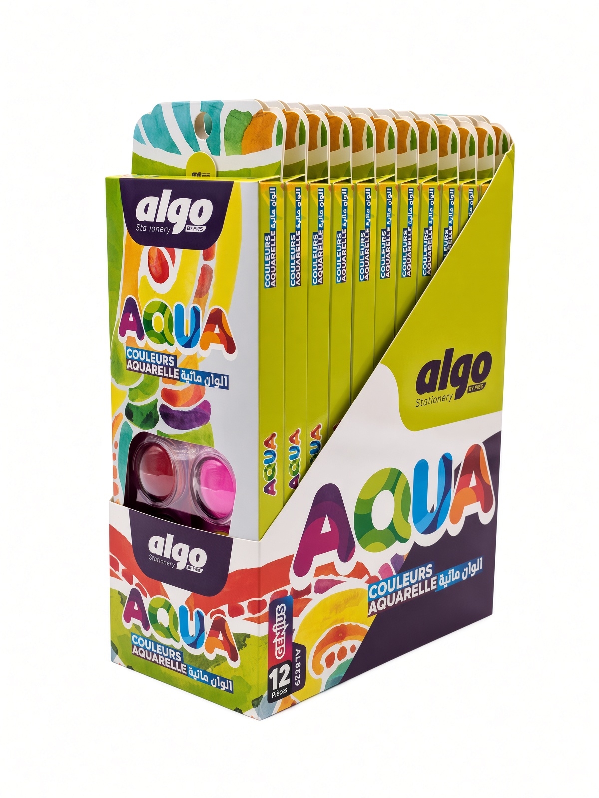 Set Aquarelle 12 Pastilles Algo Aqua Genius