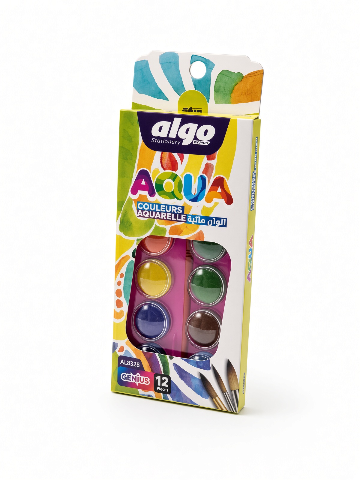 Peinture Aquarelle 12 Couleurs Algo Aqua 