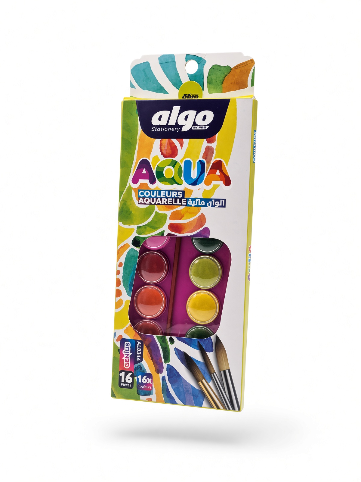 Peinture Aquarelle 16 Couleurs Algo Aqua