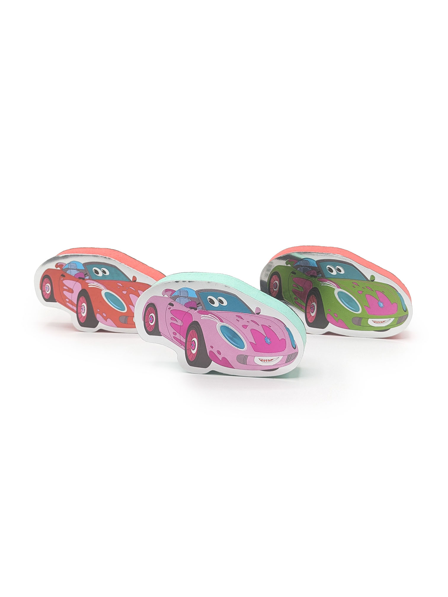 Brosse magnétique Magno – lot de 12, motifs voiture