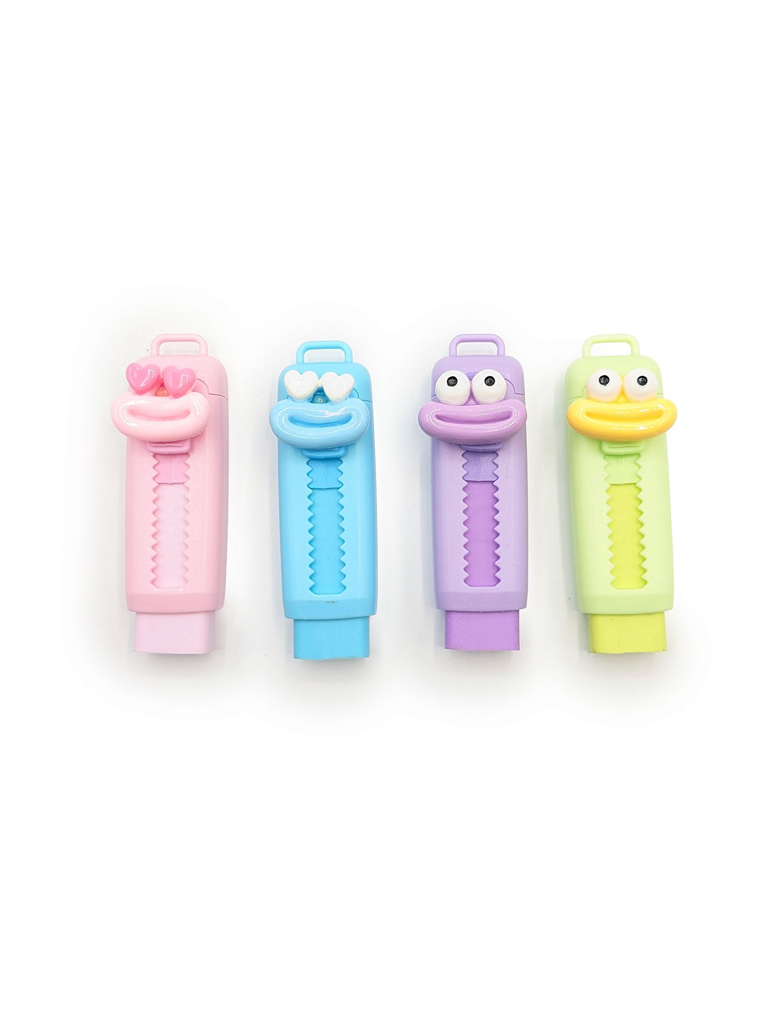 Gomme push and pull fantaisie – lot de 24