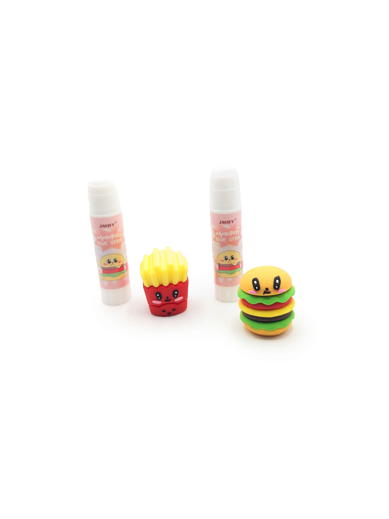 Bâton de colle hamburger kawaii – lot de 24
